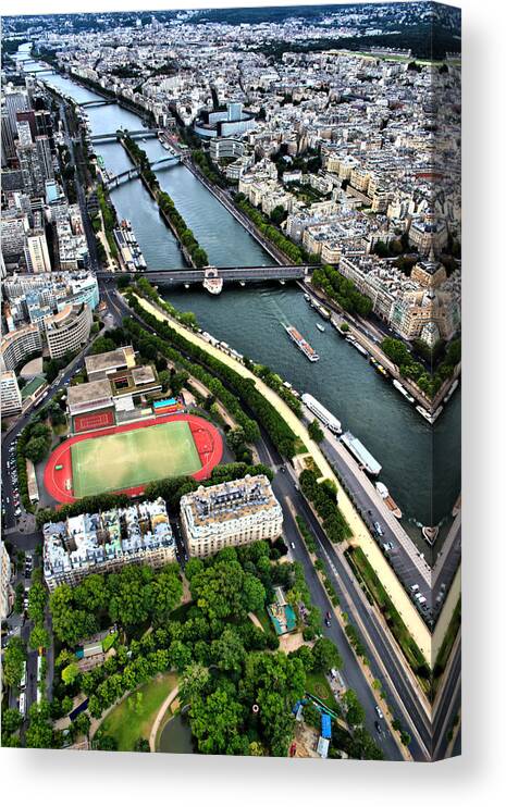 Seine Canvas Print featuring the photograph The Seine River by Edward Myers