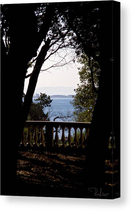 Sun Canvas Print featuring the photograph The sun out on the sea by Raffaella Lunelli