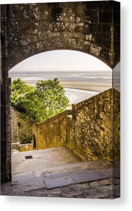 Mont Canvas Print featuring the photograph The View by Marta Cavazos-Hernandez
