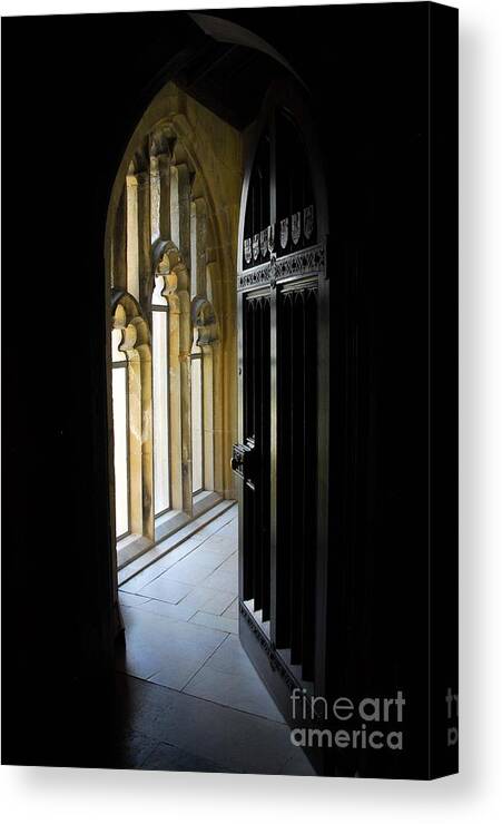 Doors Canvas Print featuring the photograph Thru the Chapel Door by Cindy Manero