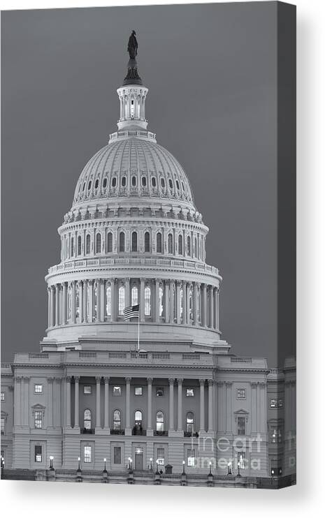 Clarence Holmes Canvas Print featuring the photograph US Capitol Building V by Clarence Holmes
