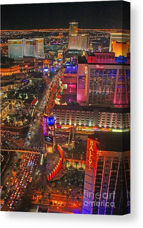 Las Vegas Canvas Print featuring the photograph Vegas Strip by Randy Harris