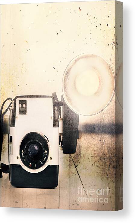 Old Fashion Canvas Print featuring the photograph Vintage Camera by Stephanie Frey