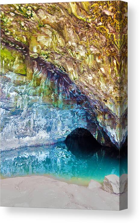 America Canvas Print featuring the photograph Wet Cave by Artistic Photos