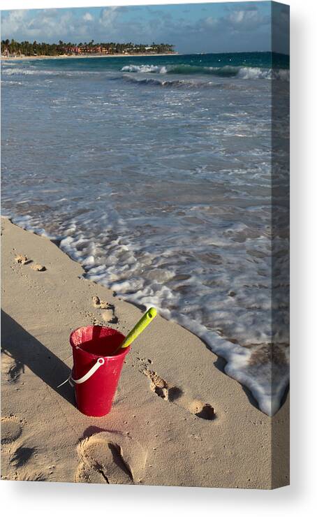 Caribbean Canvas Print featuring the photograph When Can We Go to the Beach? by Karen Lee Ensley