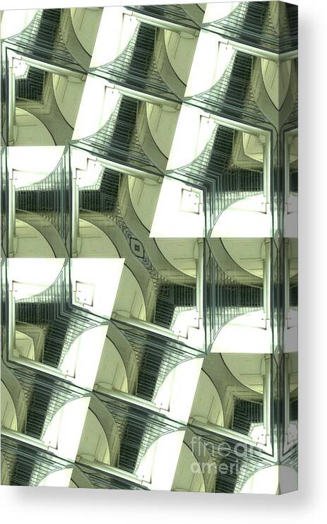 Window Canvas Print featuring the photograph Window Mathematical by Donna Brown