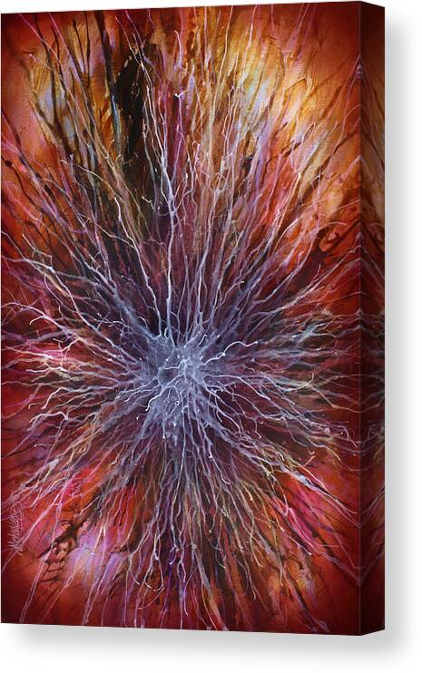 Abstract Canvas Print featuring the painting ' Thorn' by Michael Lang