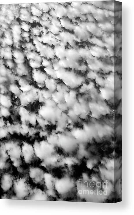 Atmosphere Canvas Print featuring the photograph Alltocumulus Cloud Patterns #1 by Jim Corwin
