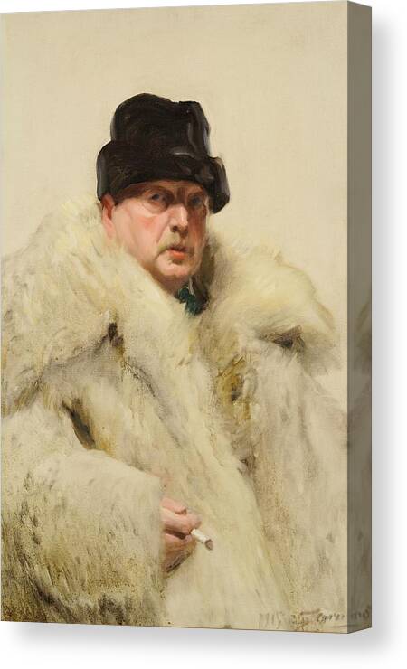 Anders Zorn 1915 Canvas Print featuring the painting Anders Zorn #1 by MotionAge Designs