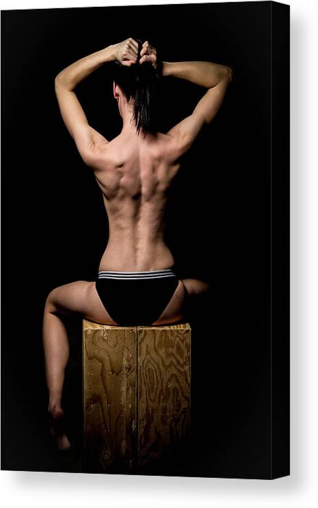 Back Canvas Print featuring the photograph Bodyscape by La Bella Vita Boudoir