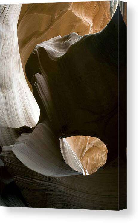 Abstract Canvas Print featuring the photograph Canyon Sandstone Abstract by Mike Irwin