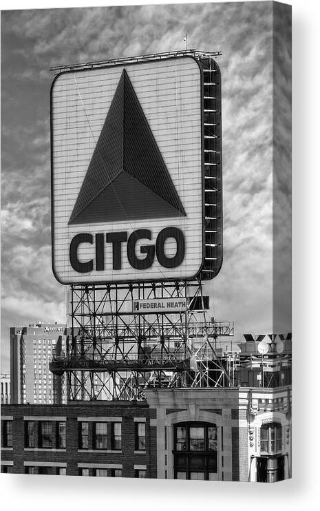 Citgo Canvas Print featuring the photograph Citgo Sign Kenmore Square Boston #2 by Susan Candelario