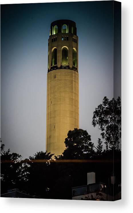 San Francisco Canvas Print featuring the photograph Coit Tower #1 by Jayasimha Nuggehalli