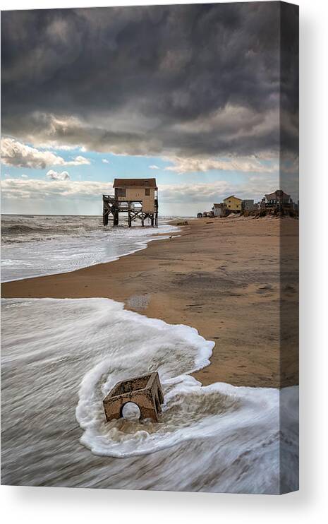 North Carolina Canvas Print featuring the photograph Condemned #1 by Robert Fawcett