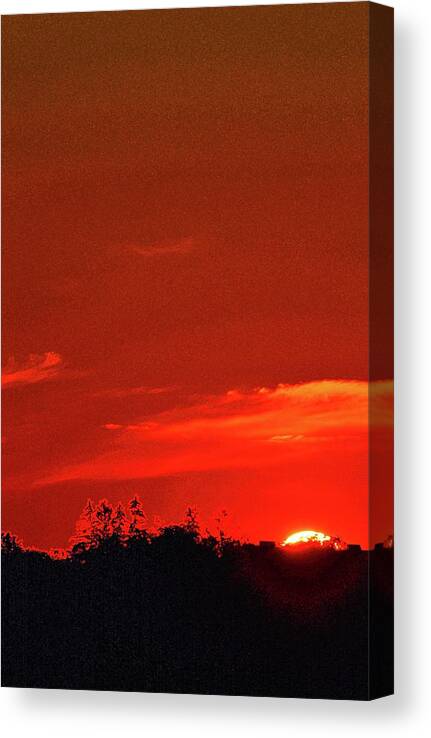 Abstract Canvas Print featuring the digital art End Of The Day Two #1 by Lyle Crump