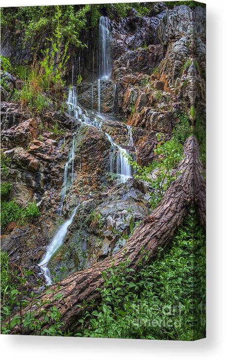 Waterfall Canvas Print featuring the photograph Fairy Falls by Spencer Baugh