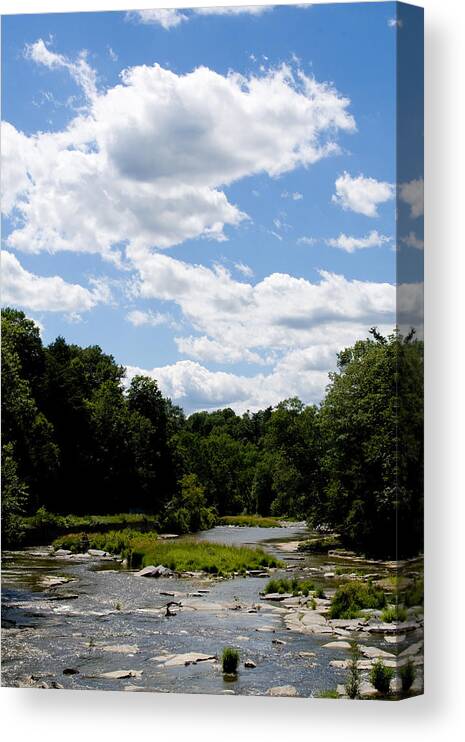 Ithacastock.com Canvas Print featuring the photograph Fall Creek Summer by Monroe Payne