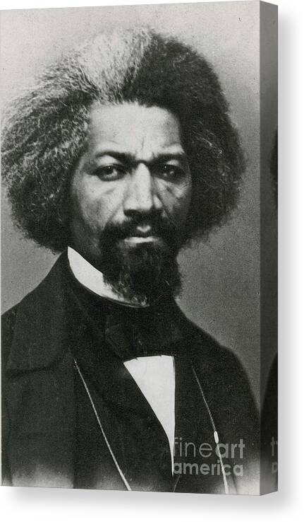 History Canvas Print featuring the photograph Frederick Douglass, African-american by Photo Researchers