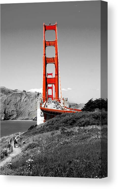 City Canvas Print featuring the photograph Golden Gate by Greg Fortier