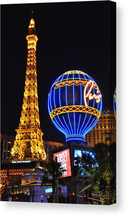 Las Vegas Canvas Print featuring the photograph Las Vegas #1 by Ray Mathis