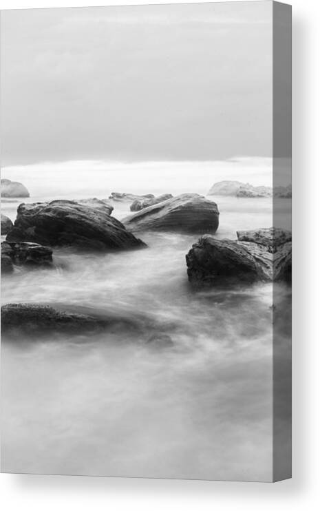 Monochrome Canvas Print featuring the photograph Ebb and Flow by Parker Cunningham