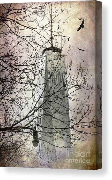 Nine Canvas Print featuring the photograph Memorial #1 by Judy Wolinsky