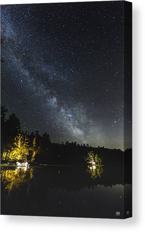 Milky Way Canvas Print featuring the photograph Milky Way Rising #1 by John Meader