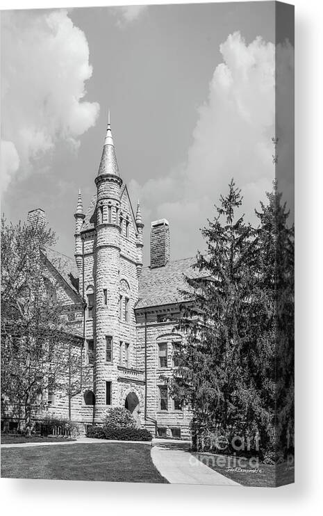Oberlin College Canvas Print featuring the photograph Oberlin College Peters Hall #2 by University Icons