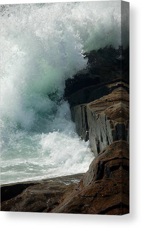 Lawrence Canvas Print featuring the photograph Salty Froth by Lawrence Boothby