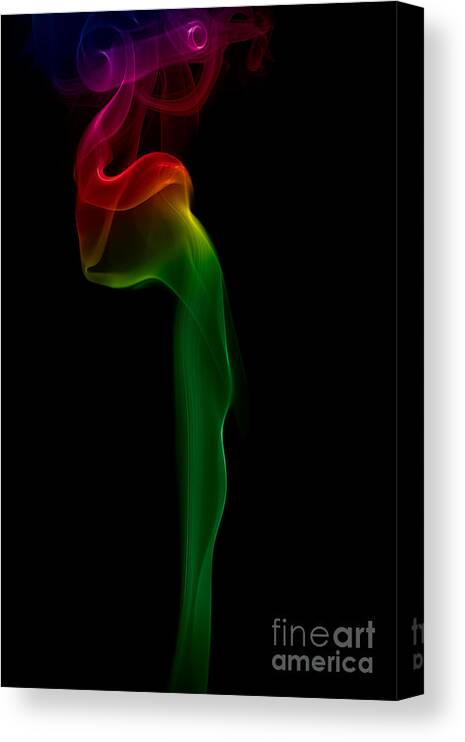 Abstract Canvas Print featuring the photograph smoke XII #2 by Joerg Lingnau