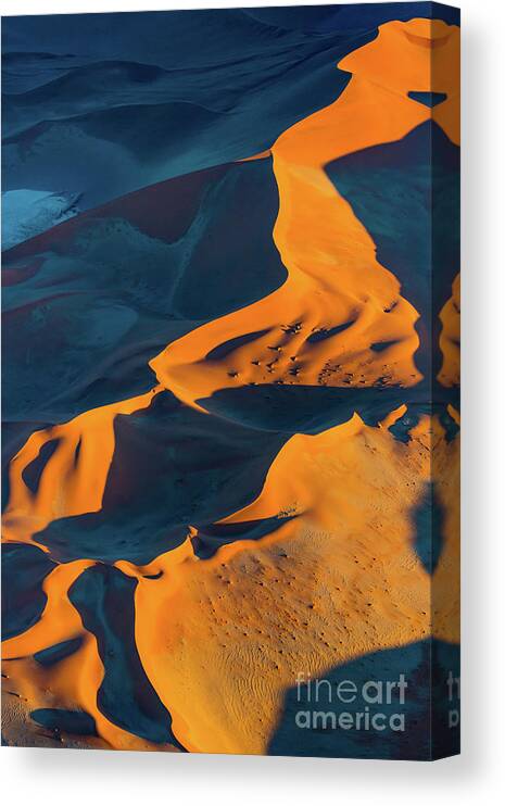 Africa Canvas Print featuring the photograph Sossusvlei Sand #1 by Inge Johnsson