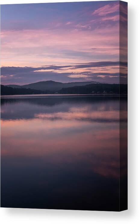 Spofford Lake New Hampshire Canvas Print featuring the photograph Spofford Lake Sunrise by Tom Singleton