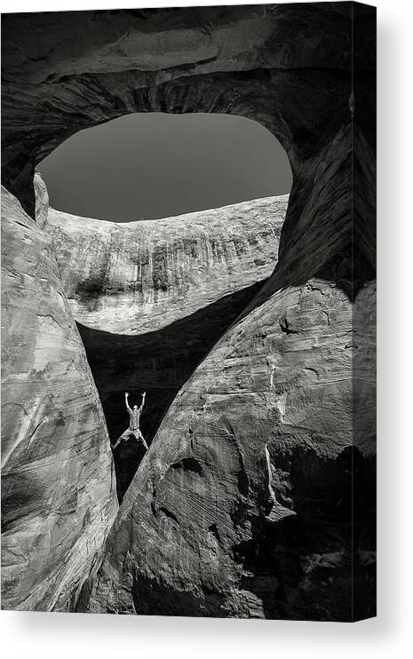Adventure Canvas Print featuring the photograph Teardrop Arch #1 by Whit Richardson