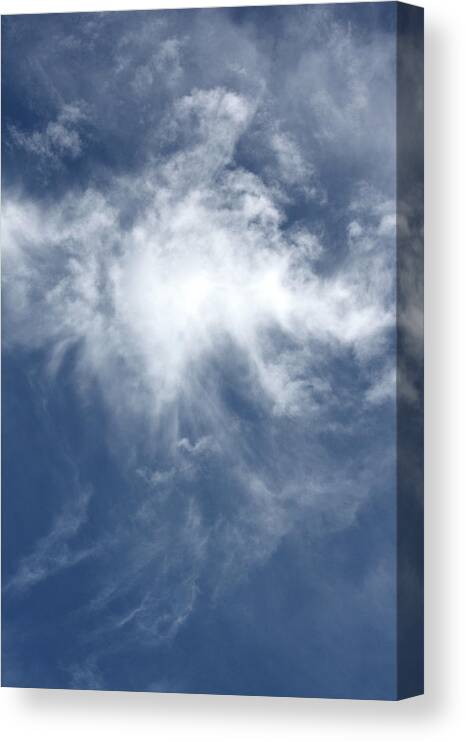 Cloud Canvas Print featuring the photograph Wing and a Prayer #1 by Cathie Douglas