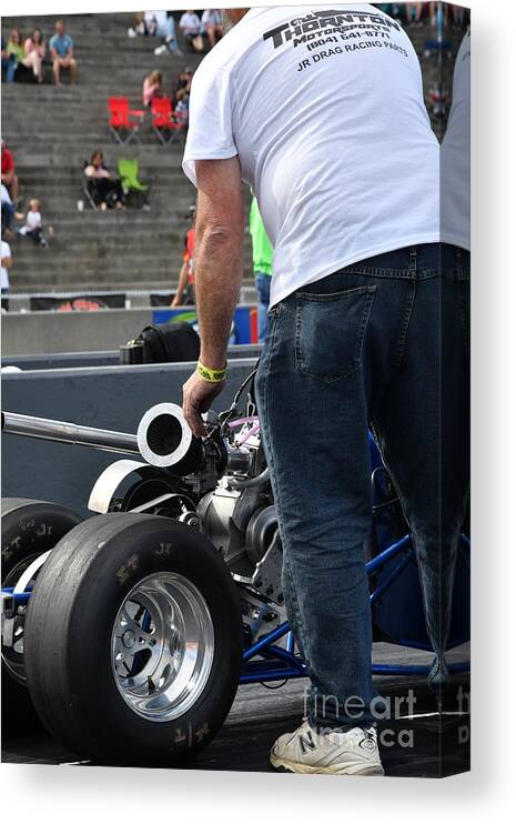 Drag Canvas Print featuring the photograph Junior Drag Racing March 2017 #11 by Jack Norton