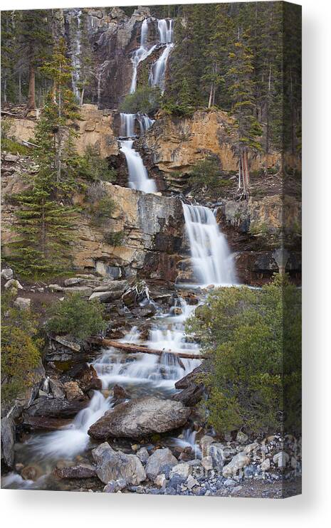 Tangle Creek Falls Canvas Print featuring the photograph 151124p042 by Arterra Picture Library