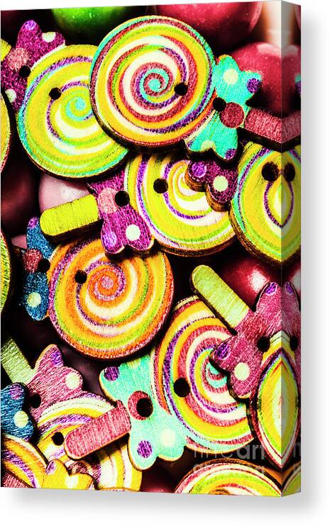 Lolly Canvas Print featuring the photograph 1960s Hypnotic Sweetness by Jorgo Photography