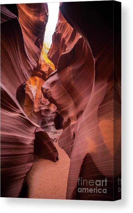 Abstract Canvas Print featuring the photograph Antelope Canyon #2 by JR Photography