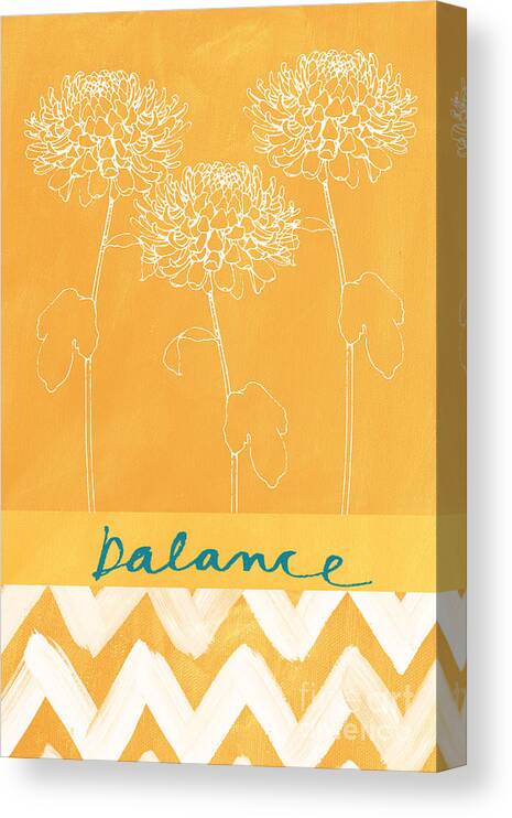 Balance Canvas Print featuring the painting Balance by Linda Woods