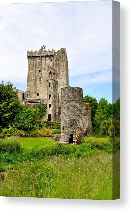 Ireland Canvas Print featuring the photograph Blarney Castle #2 by Sue Morris