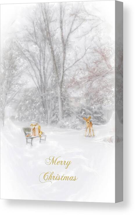 Merry Christmas Canvas Print featuring the photograph Merry Christmas #2 by Mary Timman
