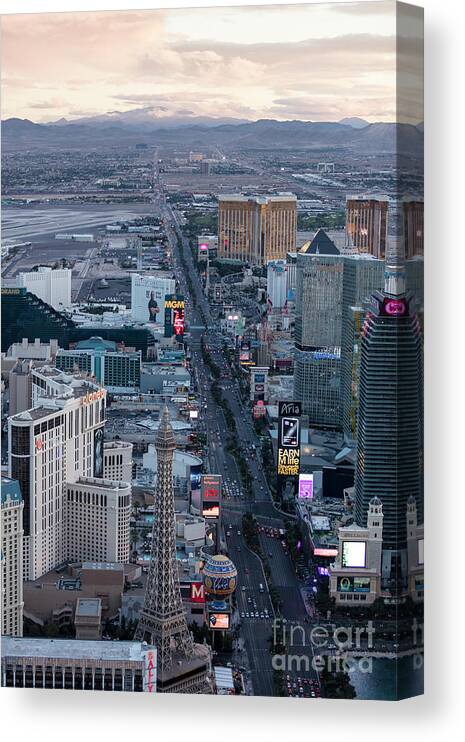 Las Vegas Canvas Print featuring the photograph The Strip at night, Las Vegas #2 by PhotoStock-Israel