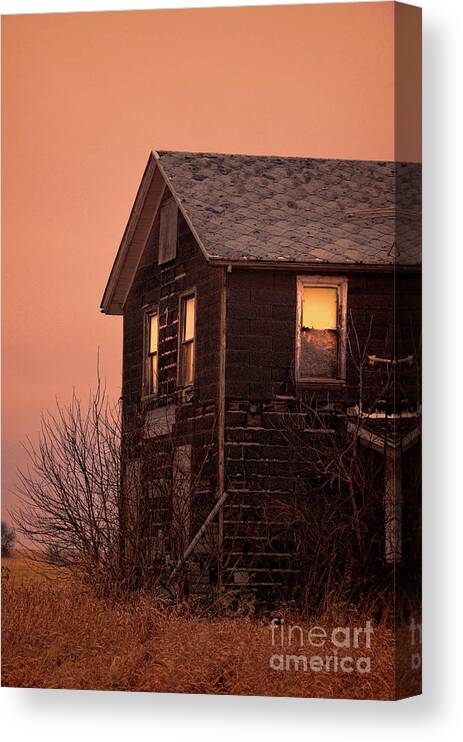 House Canvas Print featuring the photograph Abandoned House #3 by Jill Battaglia