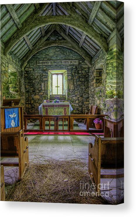 Beunos Canvas Print featuring the photograph St Beunos Church #3 by Ian Mitchell
