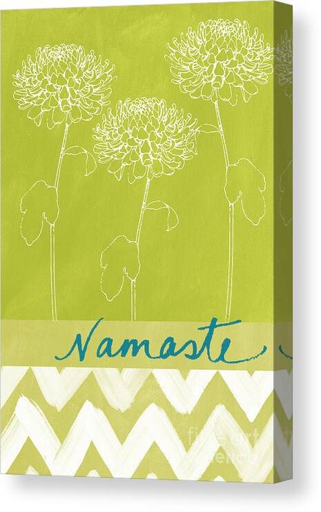 Namaste Canvas Print featuring the painting Namaste #4 by Linda Woods
