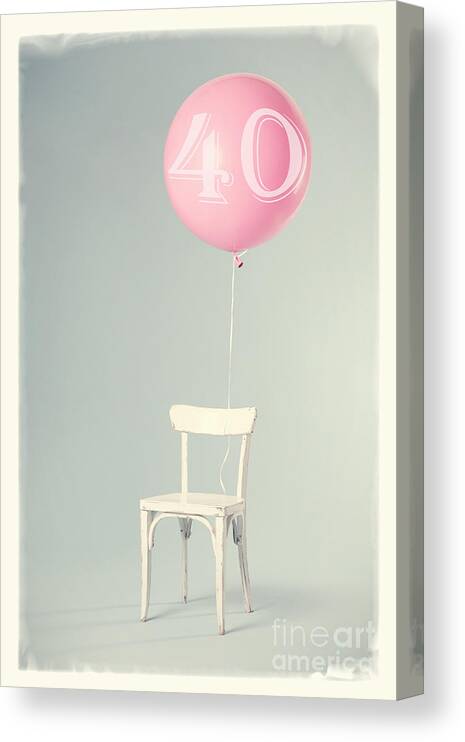 40 Canvas Print featuring the photograph 40th Birthday by Edward Fielding