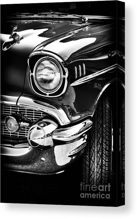 Chevrolet Canvas Print featuring the photograph 57 Chevy by Tim Gainey