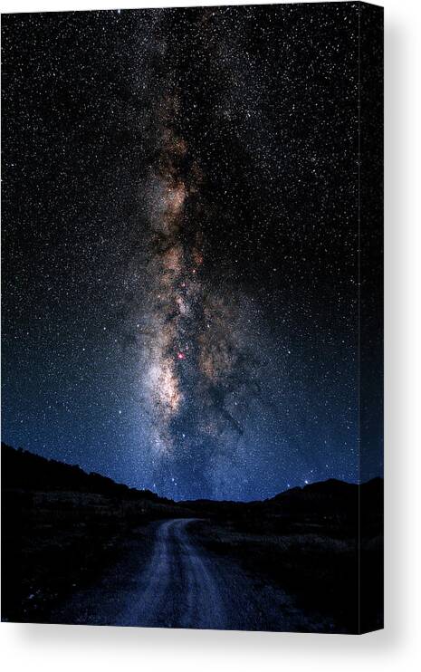 Astronomy Canvas Print featuring the photograph Milky Way #6 by Larry Landolfi