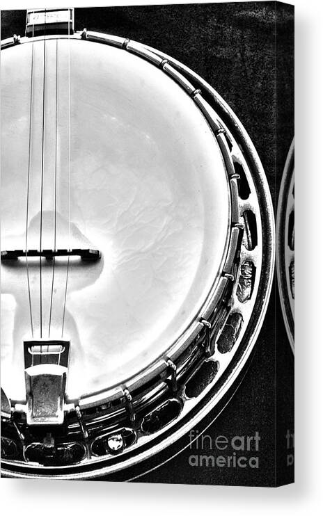 Gibson Canvas Print featuring the photograph 60's Gibson Banjo by Micah May
