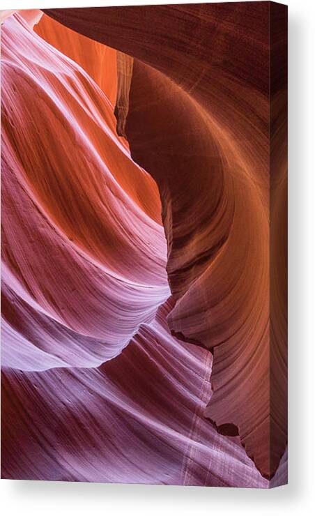Lower Antelope Canyon Canvas Print featuring the photograph Lower Antelope Canyon #2 by Craig Shaknis